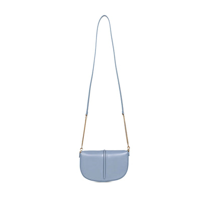 Fendi green leather shoulder bag with gold chain — side profile | La Parisienne Qatar