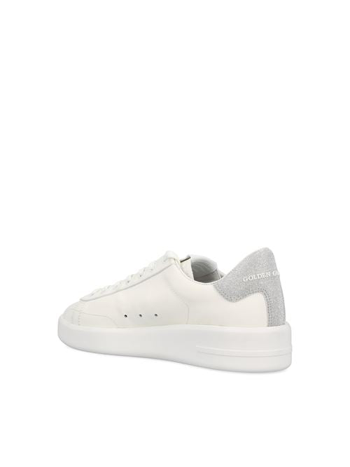 Golden Goose Purestar white leather sneaker — detail view | La Parisienne Qatar