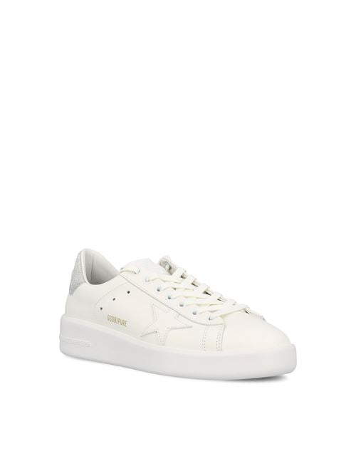 Golden Goose Purestar white leather sneaker — rear view | La Parisienne Qatar