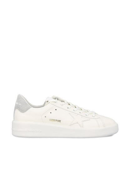 Golden Goose Purestar white leather sneaker — front view | La Parisienne Qatar