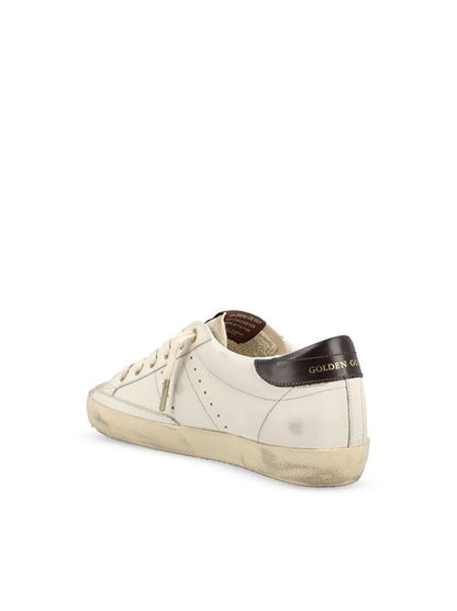 Golden Goose Super-Star white leather sneaker — detail view | La Parisienne Qatar