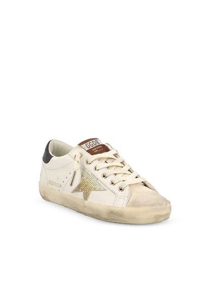 Golden Goose Super-Star white leather sneaker — rear view | La Parisienne Qatar