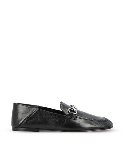Gucci Jordaan Soft loafers in black leather — front view | La Parisienne Qatar