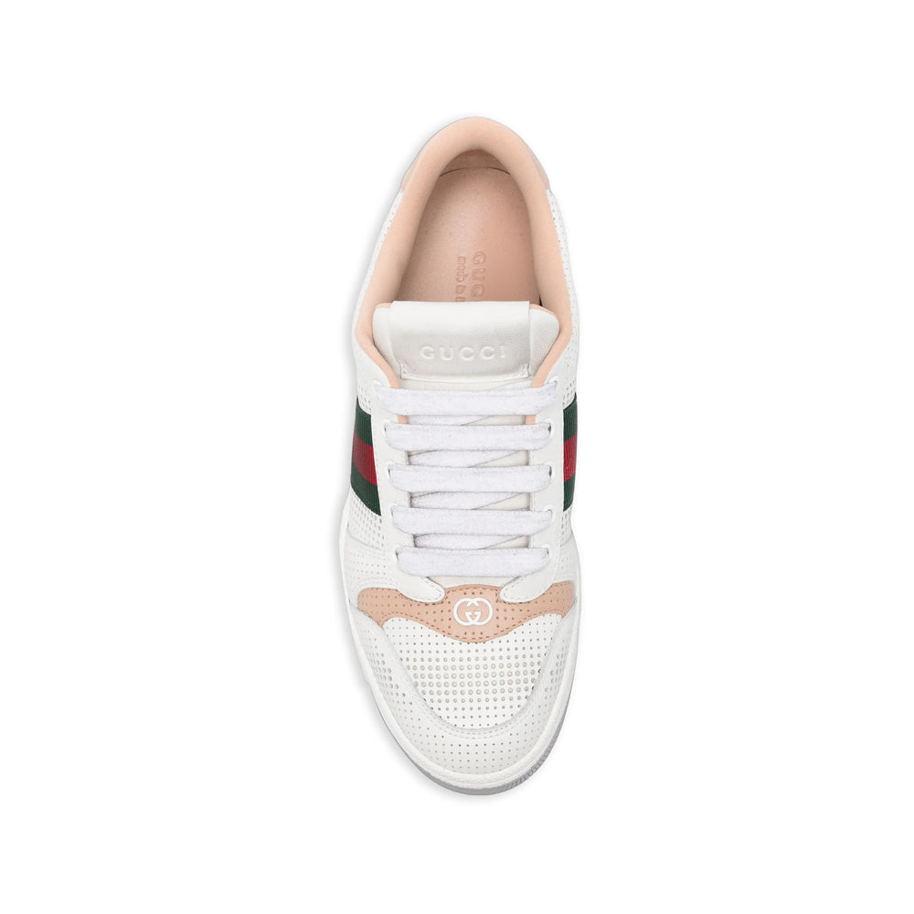 Gucci sneakers in black calf leather — side profile | La Parisienne Qatar