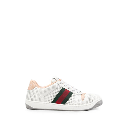Gucci sneakers in black calf leather — front view | La Parisienne Qatar