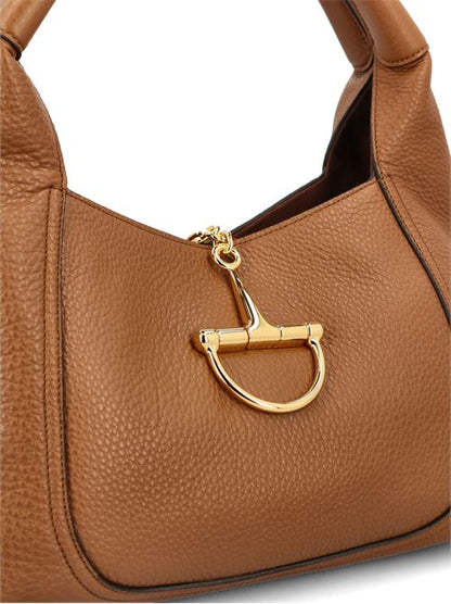 Gucci Softbit brown calfskin shoulder bag — side profile | La Parisienne Qatar