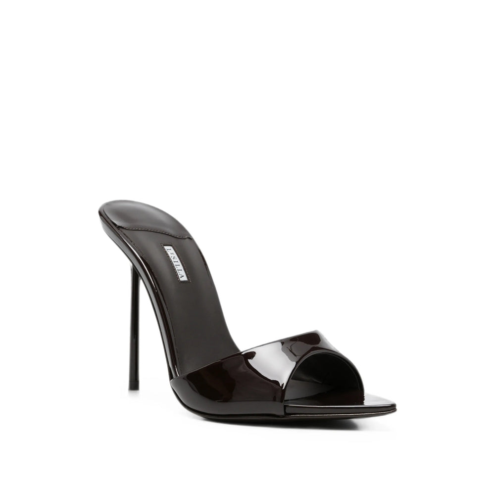 Le Silla shoes in brown calf leather — rear view | La Parisienne Qatar