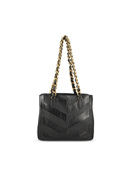 Loewe Hammock Flip bag in brown calfskin — rear view | La Parisienne Qatar