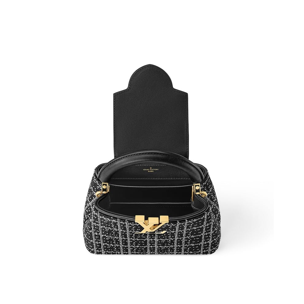 Louis Vuitton Capucines Mini — Black Taurillon Leather