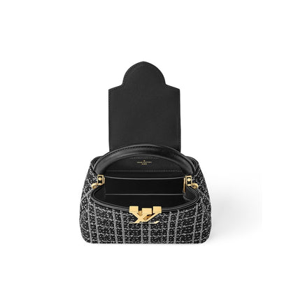 Louis Vuitton Capucines Mini — Black Taurillon Leather