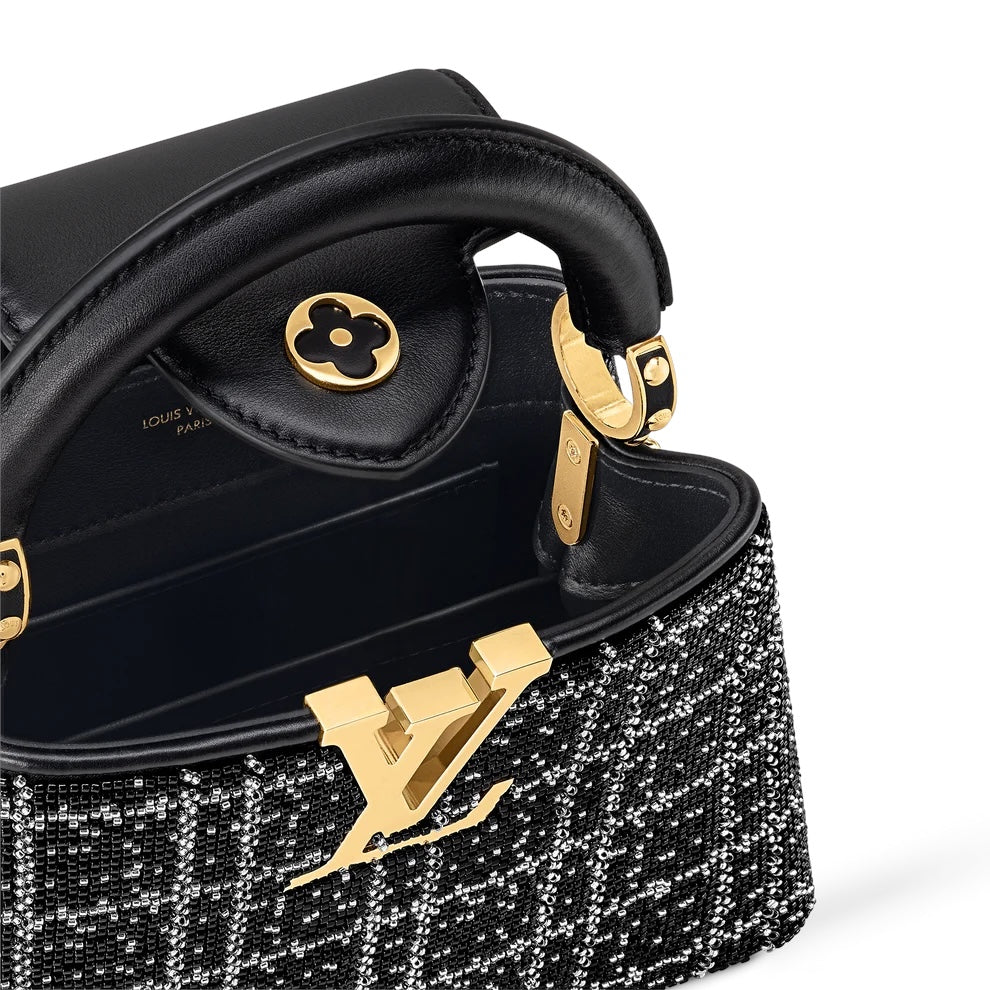 Louis Vuitton Capucines Mini — Black Taurillon Leather