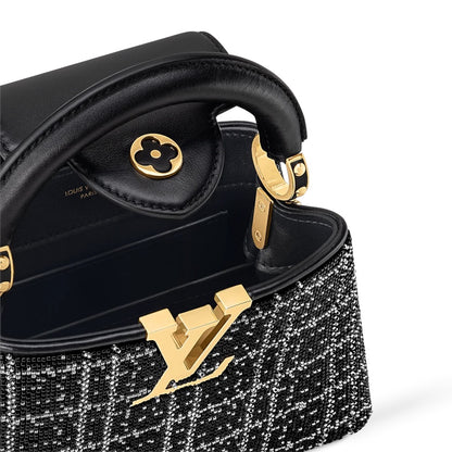Louis Vuitton Capucines Mini — Black Taurillon Leather
