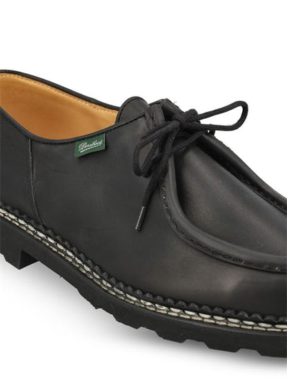 Paraboot Michael lace-up shoes in black leather — side profile | La Parisienne Qatar