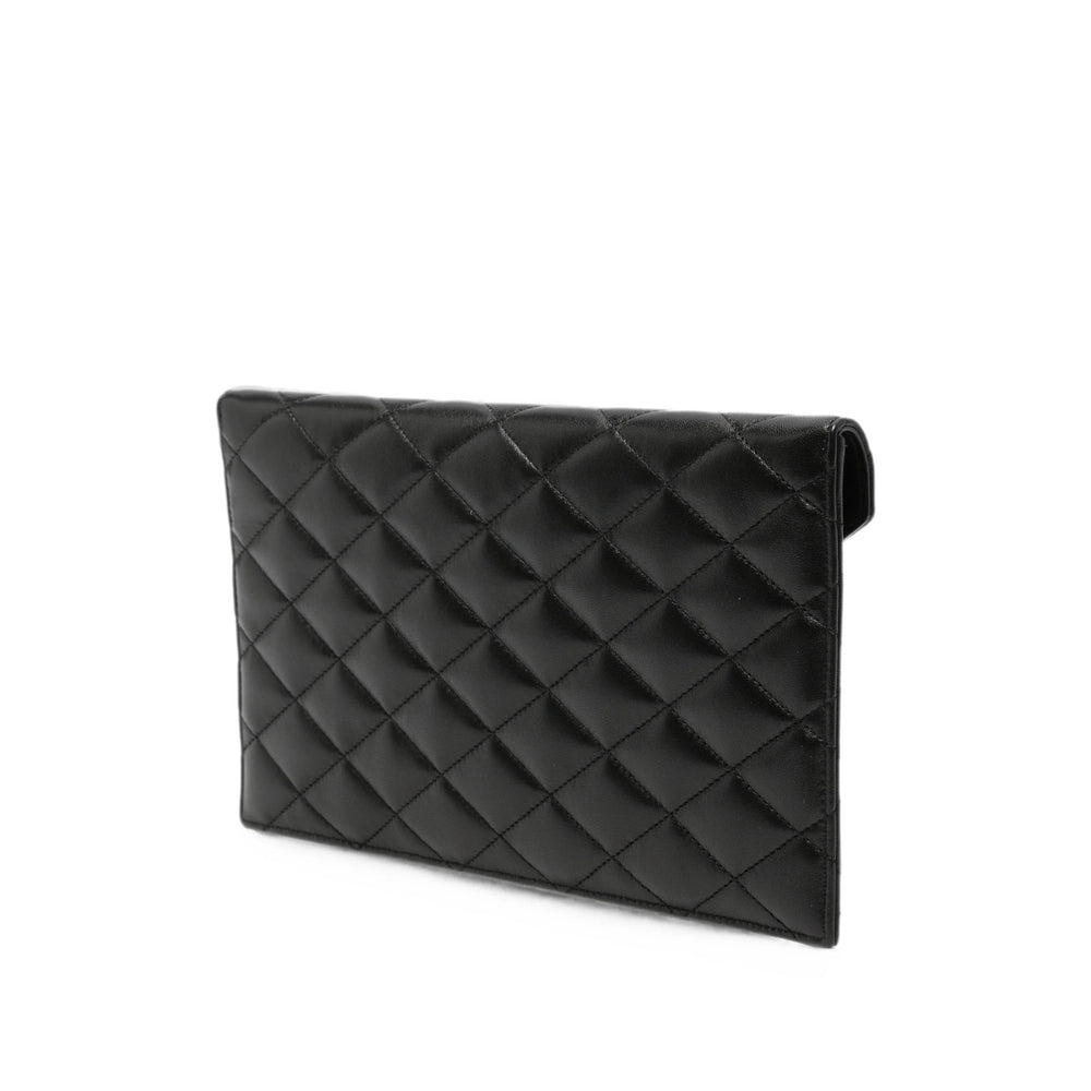 Saint Laurent bag in black lambskin — side profile | La Parisienne Qatar