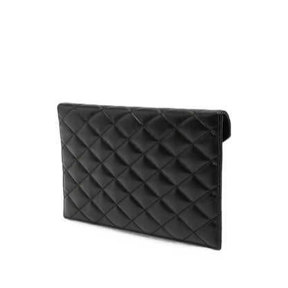 Saint Laurent bag in black lambskin — side profile | La Parisienne Qatar