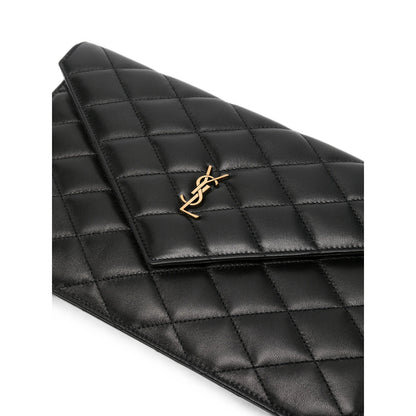 Saint Laurent bag in black lambskin — detail view | La Parisienne Qatar