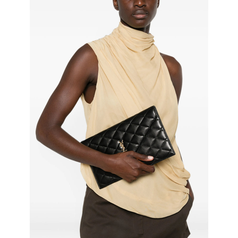 Saint Laurent bag in black lambskin — alternate angle | La Parisienne Qatar