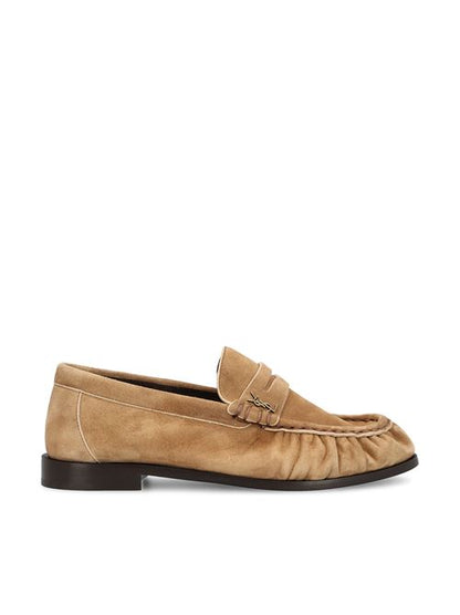 Saint Laurent Le Loafer Soft in brown calfskin — front view | La Parisienne Qatar