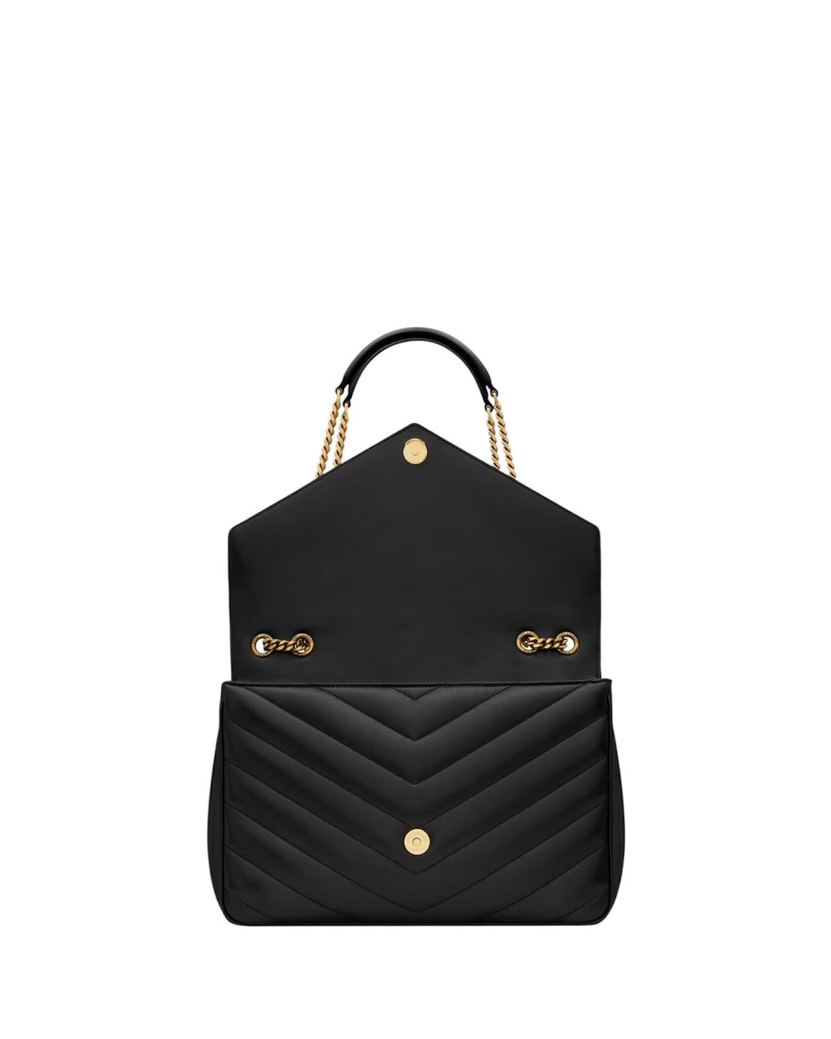 Saint Laurent Loulou Large chain bag in matelassé lambskin — rear view | La Parisienne Qatar