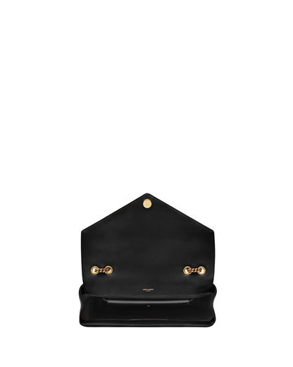 Saint Laurent Loulou Large chain bag in matelassé lambskin — alternate angle | La Parisienne Qatar