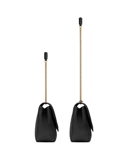 Saint Laurent Loulou Large chain bag in matelassé lambskin — styling view | La Parisienne Qatar