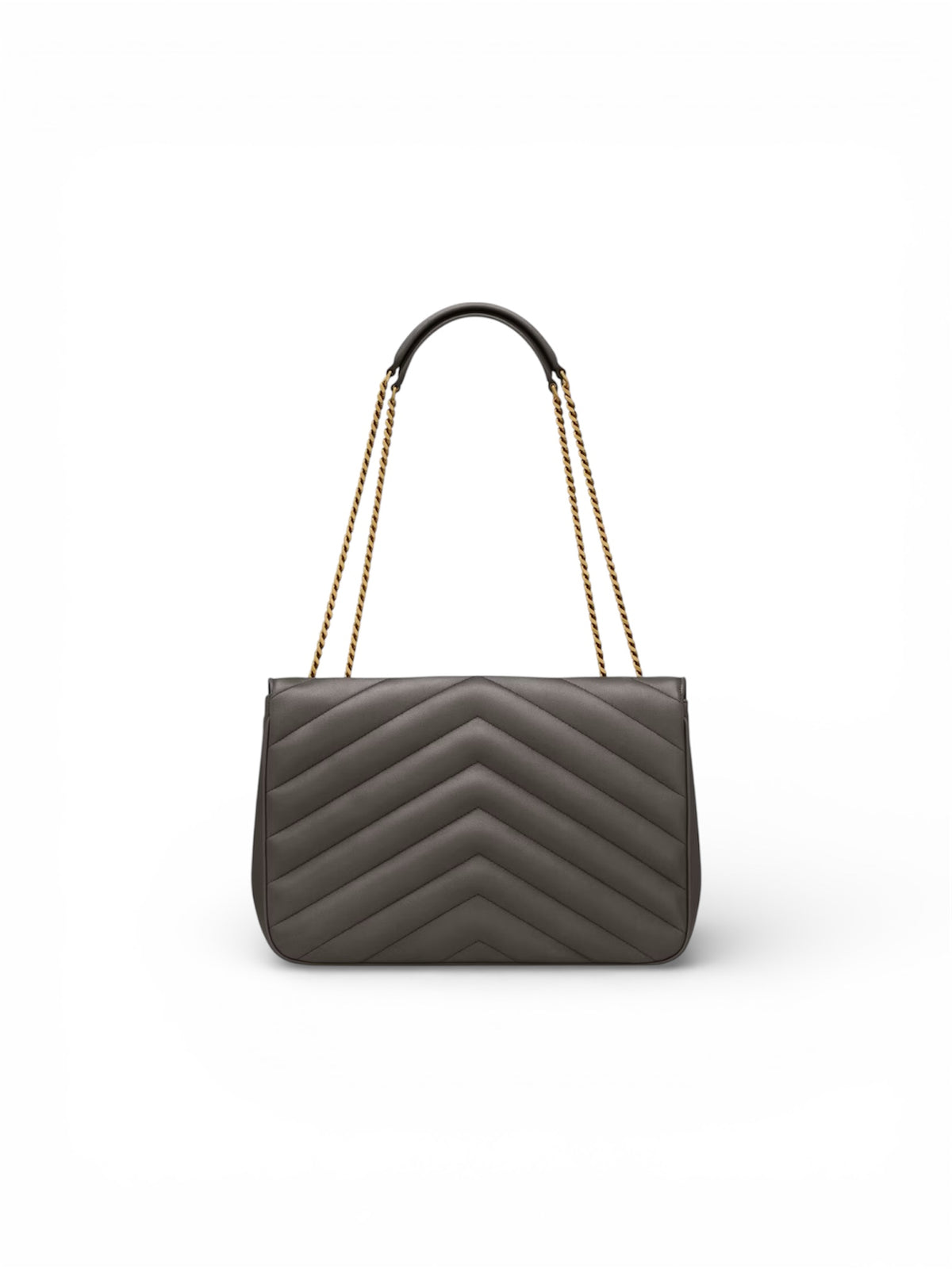 Saint Laurent Loulou Large shoulder bag in quilted lambskin — side profile | La Parisienne Qatar