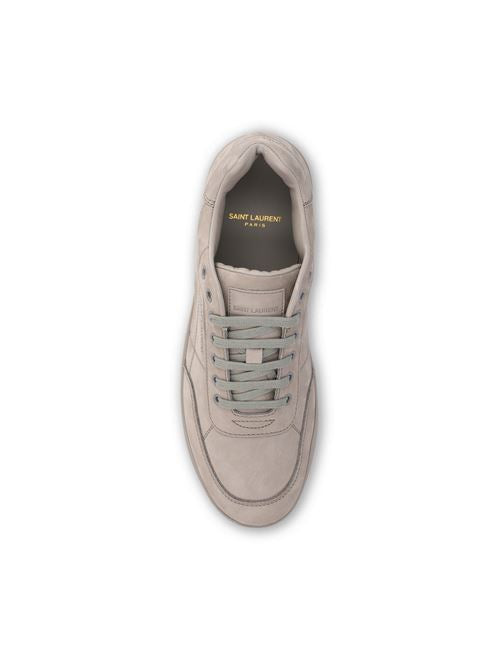 Saint Laurent SL/61 sneakers in grey suede — side profile | La Parisienne Qatar