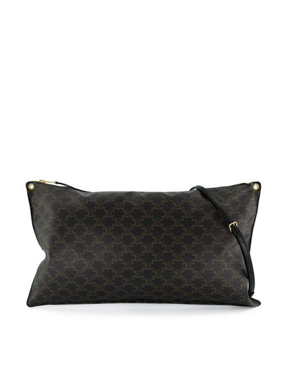 حقيبة CELINE Pillow، قماش Triomphe وجلد العجل