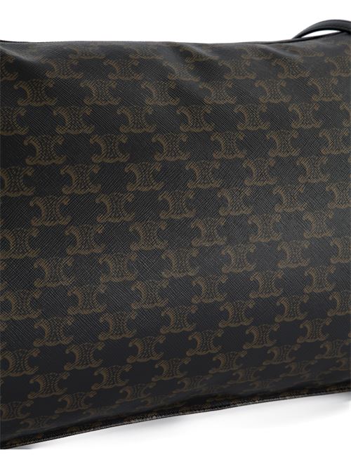 حقيبة CELINE Pillow، قماش Triomphe وجلد العجل