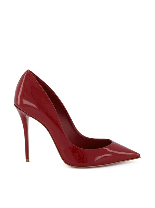 حذاء بكعب Christian Louboutin Pigalle، جلد لامع أحمر Empire