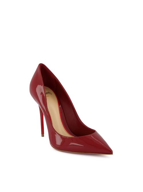 حذاء بكعب Pigalle من Christian Louboutin، جلد لامع أحمر