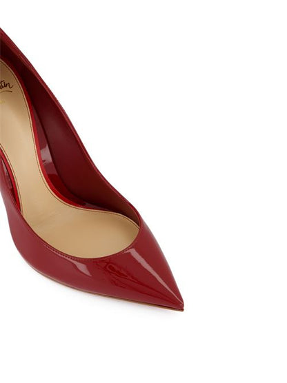 حذاء بكعب Pigalle من Christian Louboutin، جلد لامع أحمر