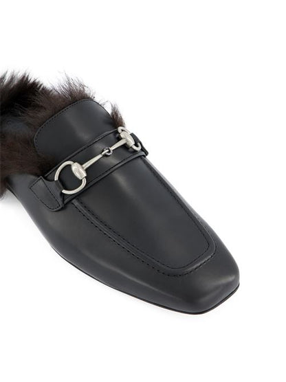 حذاء ميول Casanova من Gucci، جلد أسود