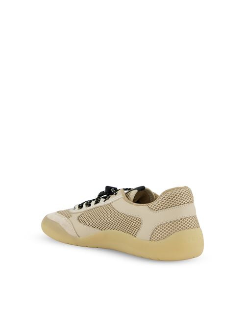حذاء رياضي Speedrock من Prada، قماش شبكي وجلد بلون صحراوي