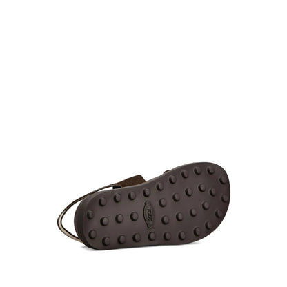 Tod's leather loafers in brown calfskin — detail view | La Parisienne Qatar