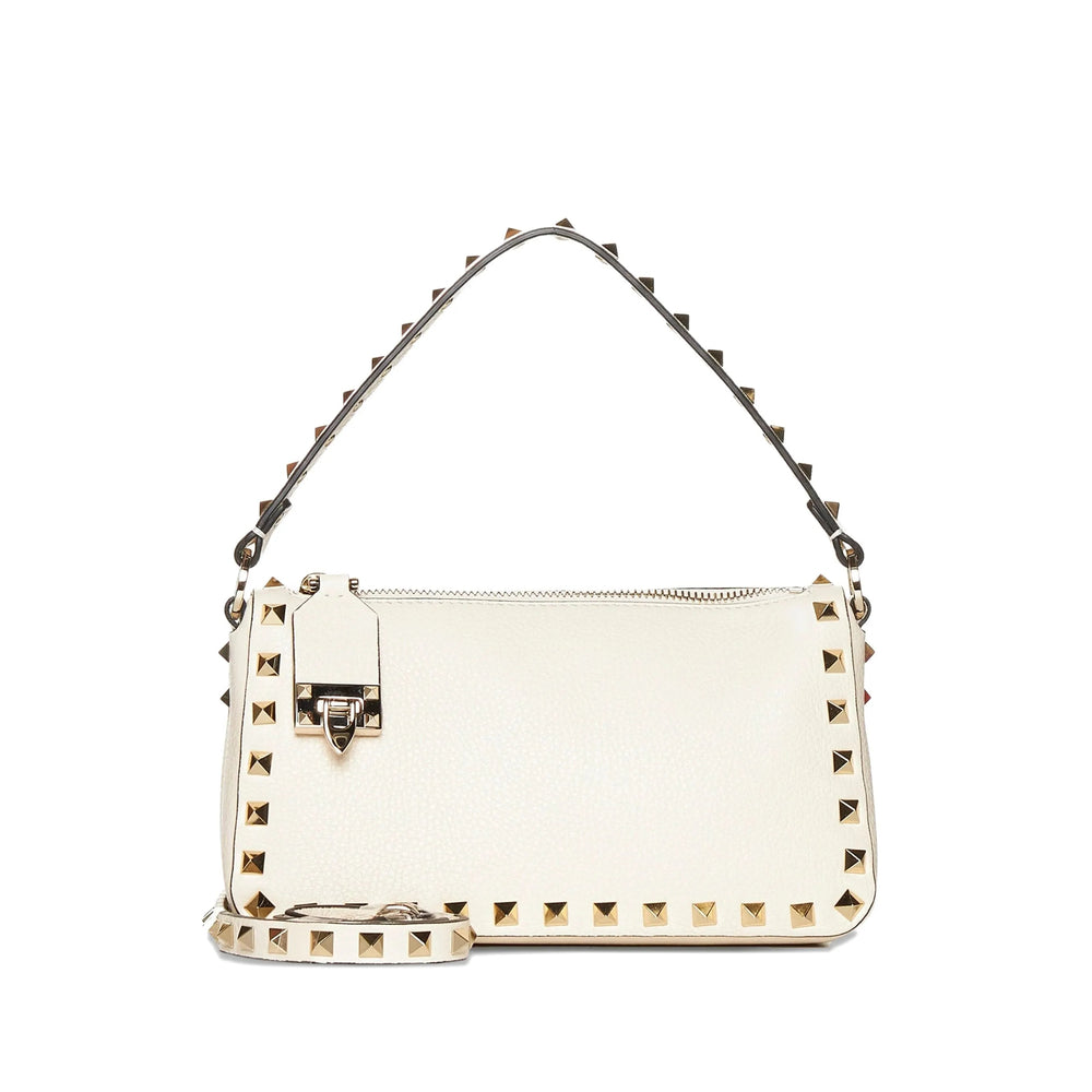 Valentino Garavani bag in neutral calf leather — front view | La Parisienne Qatar
