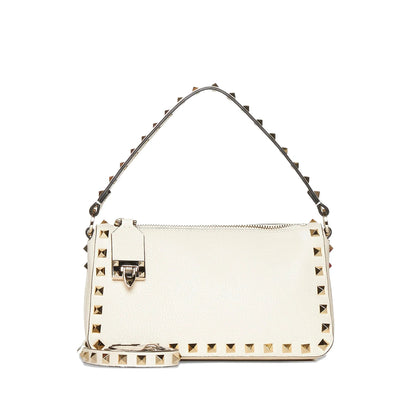 Valentino Garavani bag in neutral calf leather — front view | La Parisienne Qatar