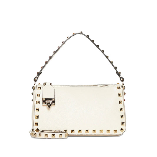 Valentino Garavani bag in neutral calf leather — front view | La Parisienne Qatar