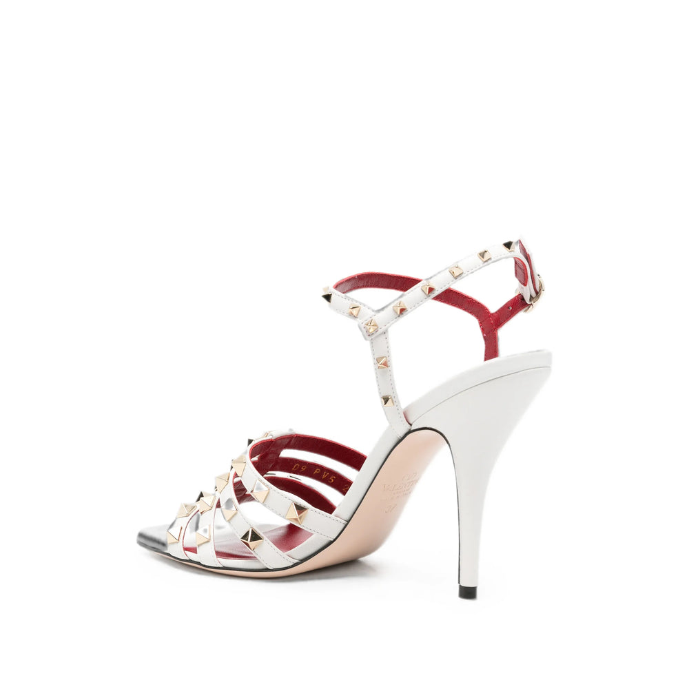 Valentino Garavani leather pumps in white calfskin — side profile | La Parisienne Qatar
